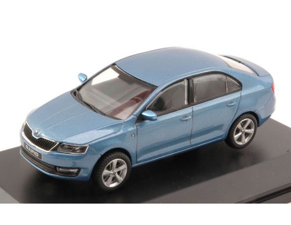 Abrex AB022KM SKODA RAPID 2012 DENIM BLUE METALLIC 1:43 Modellino
