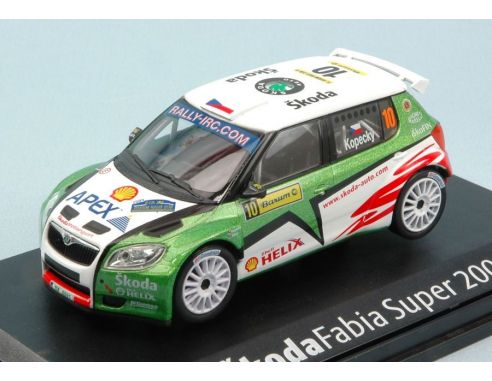 Abrex AB603TC SKODA FABIA S2000 N.10 WINNER CZECH RALLY 2009 J.KOPECKY-P.STARY 1:43 Modellino