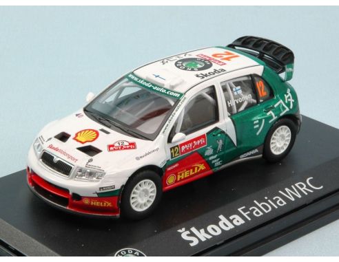 Abrex AB601TF SKODA FABIA WRC N.12 ACCIDENT RALLY JAPAN M.HIRVONEN-J.LEHTINEN 1:43 Modellino