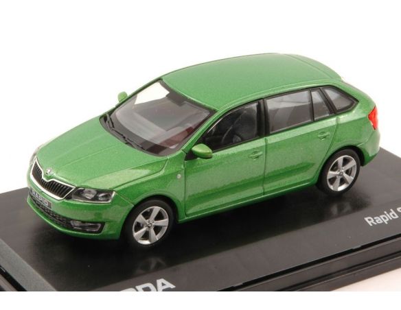 Abrex AB030QA SKODA RAPID SPACEBACK 2014 RALLYE GREEN METALLIC 1:43 Modellino