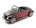 KK Scale KK180112 VW 1200 HEBMULLER CONVERTIBLE 1949 BLACK/DARK RED 1:18 Modellino