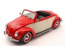 KK Scale KK180111 VW 1200 HEBMULLER CONVERTIBLE 1949 RED/CREAM 1:18 Modellino