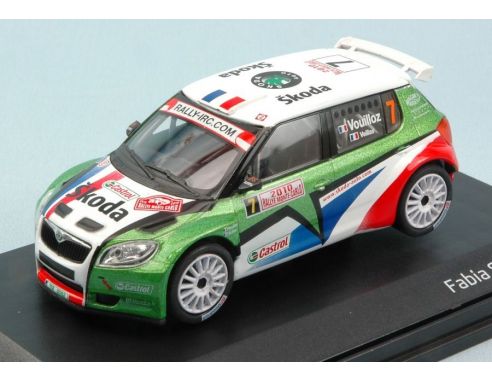 Abrex AB603TF SKODA FABIA S2000 N.7 3rd MONTE CARLO 2010 L.VOUILLOZ-B.VEILLAZ 1:43 Modellino