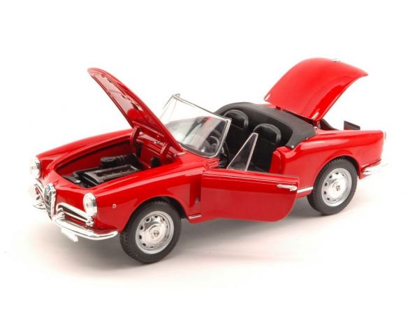 Nostalgie NT050 ALFA ROMEO GIULIETTA SPIDER 1300 1961 RED 1:24 Modellino