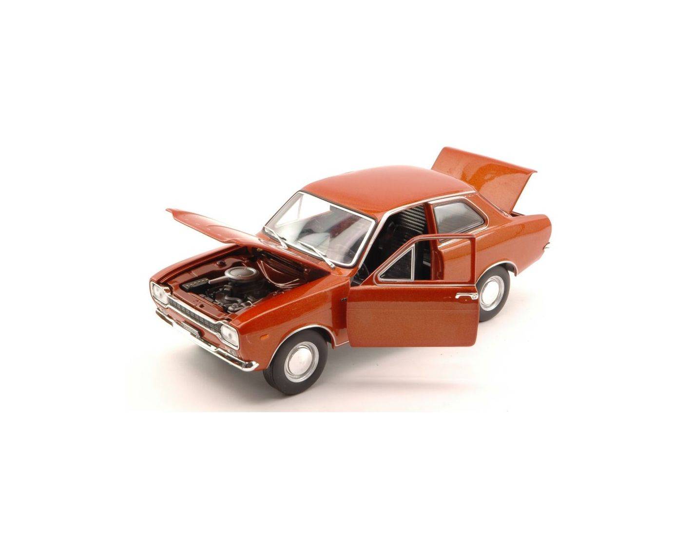 Nostalgie Nt045 Ford Escort 1300 Gt 1969 Brown 1:24 Modellino