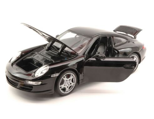 Welly WE8004BK PORSCHE 911 (997) CARRERA S COUPE' 2006 BLACK 1:18 Modellino