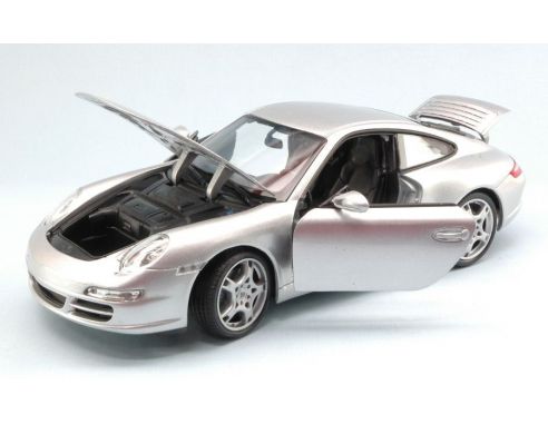 Welly WE8004S PORSCHE 911 (997) CARRERA S COUPE' 2006 SILVER 1:18 Modellino