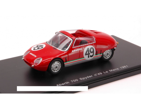 Spark Model S1336 ABARTH 700 S SPYDER N.49 ACCIDENT LM 1961 ZECCOLI-VINATIER 1:43 Modellino