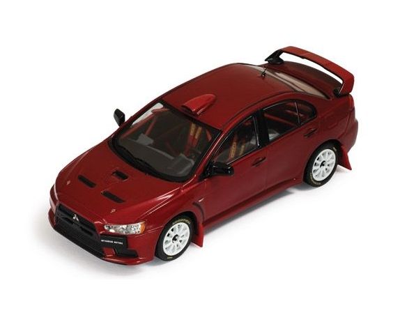 Ixo model MOC114 MITSUBISHI LANCER EVO X 2007 GRUPPO N WRC RALLY EDITION RED 1:43 Modellino