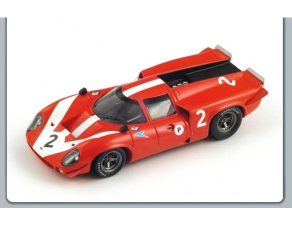 Spark Model S1391 LOLA T70 MK3 N.2 DNF BOAC 500 6 H B.HATCH 1967 J.SURTEES-D.HOBBS 1:43 Modellino