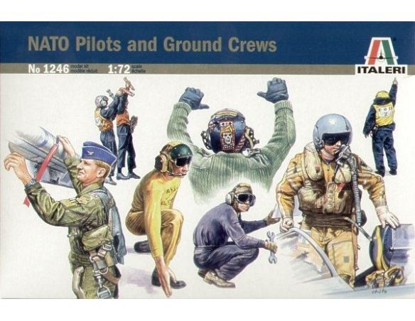 Italeri IT1246 NATO PILOTS AND GROUND CREW KIT 1:72 Modellino