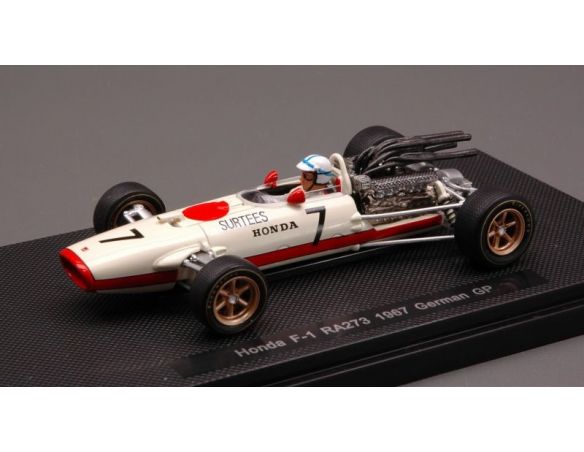 Ebbro EB44387 HONDA RA273 J.SURTEES 1967 N.7 4th GERMAN GP 1:43 Modellino