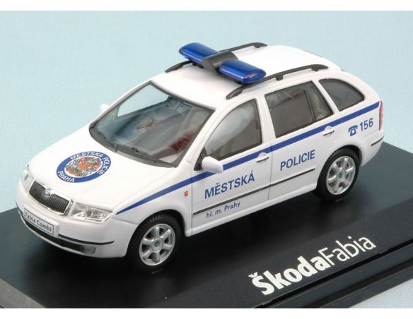 Abrex AB004XB SKODA FABIA COMBI PRAGUE CITY POLICE 1:43 Modellino