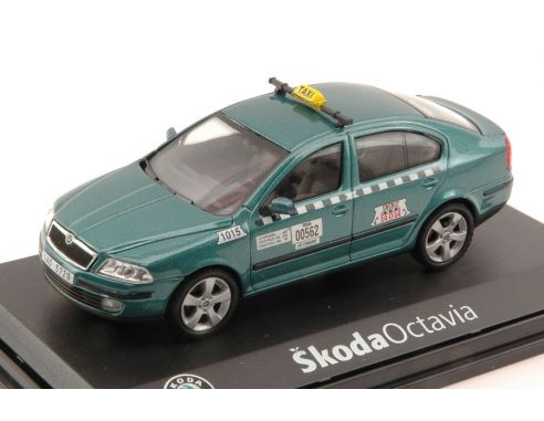 Abrex AB001DQ SKODA OCTAVIA 2004 TAXI GREEN ISLAND METALLIC 1:43 Modellino