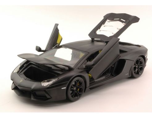 Bburago BU11033BK LAMBORGHINI AVENTADOR LP700-4 2011 MATT BLACK 1:18 Modellino