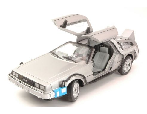 Hot Wheels HWCMC98 DE LOREAN BACK TO THE FUTURE TIME MACHINE WITH  1:18 Modellino