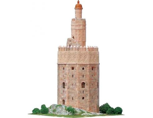 Riproduzione Torre dell'Oro Sevilla 2800 Pz Aedes Ars AS1260 25 x 25 x 37.5 cm 1:100 Kit Modellino