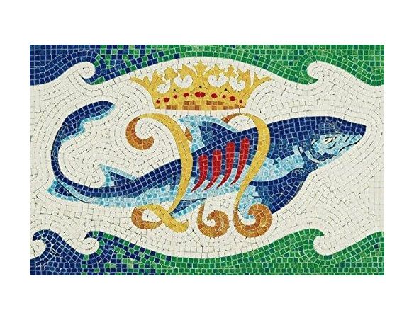 Aedes Ars AS5504 Mosaico Delfini di Gaudì 32 x 21 cm Kit Modellino