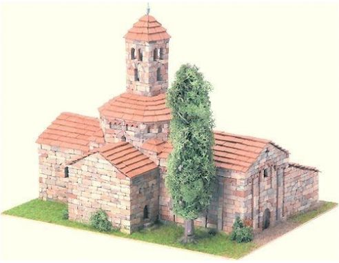 Domus Kits 40802 ROMANICA 7 St. Maria d' Egara 1:100 Kit Modellino