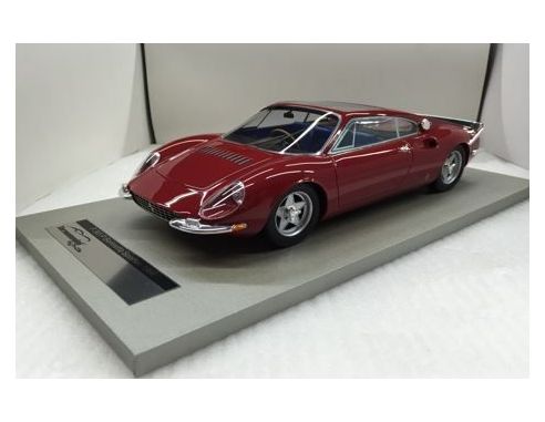 Tecnomodel TMD1819A FERRARIi 365 P GIANNI AGNELLI CAR 1967 RED WITH REARWING SILVER 1:18 Modellino
