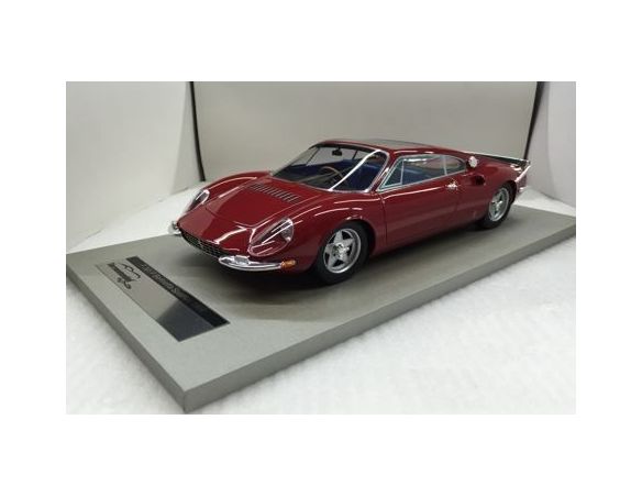 Tecnomodel TMD1819A FERRARIi 365 P GIANNI AGNELLI CAR 1967 RED WITH REARWING SILVER 1:18 Modellino