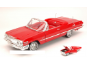 Welly WE2434R CHEVROLET IMPALA OPEN 1963 RED 1:24 Modellino