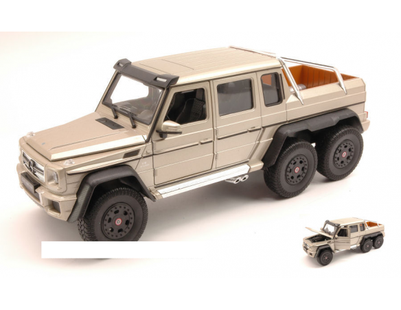 Welly WE4061G MERCEDES AMG G63 6x6 2014 METALLIC BEIGE 1:24 Modellino