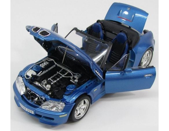 Bburago BU22030B BMW M ROADASTER BLUE 1996 1:18 Modellino SENZA CONFEZIONE