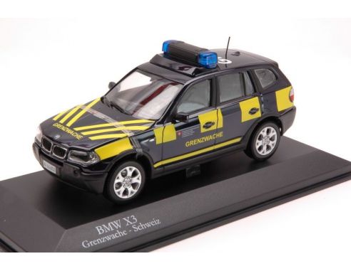 Kyosho KY3522GE BMW X 3 FRONTIERA SVIZZERA/GERM.1:43 Modellino