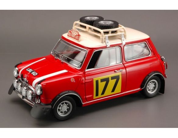 Kyosho KY8102RR MINI COOPER S MK-1 N.177 WINNER MONTECARLO 1967 R.AALTONEN/H.LIDDON 1:18 Modellino
