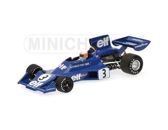 MINICHAMPS 400740003 TYRRELL FORD 007  SCHECKTER WINNER SWEDISH GP 1974 Danneggiata