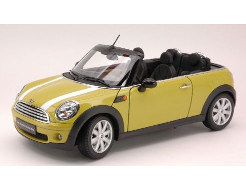 Kyosho KY8749Y MINI COOPER CONVERT.2009 YELLOW 1:18 Modellino