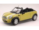 Kyosho KY8749Y MINI COOPER CONVERT.2009 YELLOW 1:18 Modellino