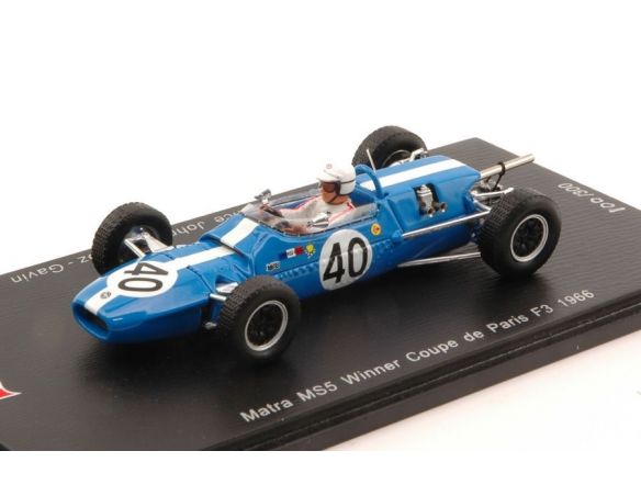Ixo model SF094 MATRA MS5 J-SERVOZ GAVIN 1966 N.40 WINNER COUPE DE PARIS F3 1:43 Modellino