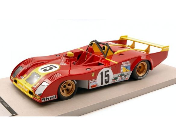 Tecnomodel TMD1834A FERRARI 312 PB N.15 DNF LM 1973 J.ICKX-B.REDMAN LIM.150 1:18 Modellino