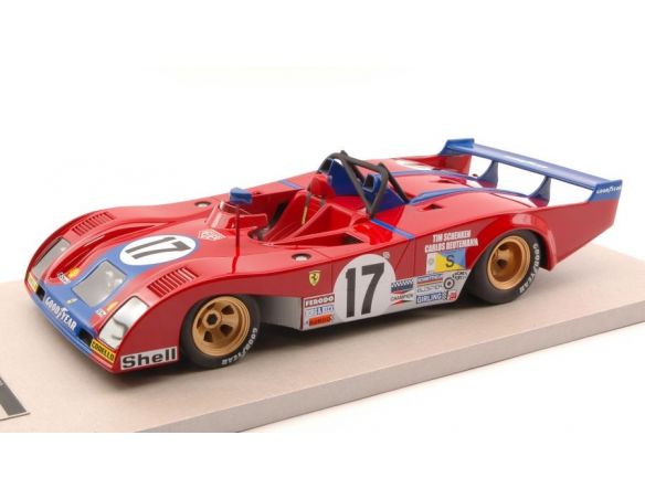 Tecnomodel TMD1834C FERRARI 312 PB N.17 DNF LM 1973 T.SCHENKEN-C.REUTEMANN LIM.150 1:18 Modellino