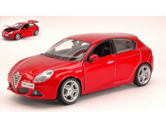 Bburago BU22128R ALFA ROMEO GIULIETTA 2009 RED METALLIC 1:24 Modellino
