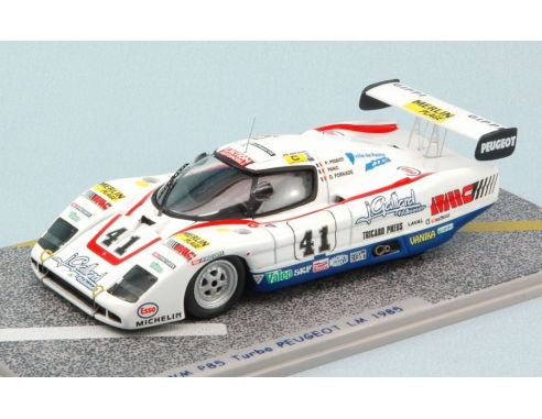 Bizzare BZ381 WM PEUGEOT P85 N.41 DQ LM 1985 PANIC-PESSIOT-FORNAGE 1:43 Modellino