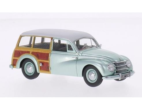 Neo Scale Models NEO46275 DKW MEISTERKLASSE UNIVERSAL TYP 89S METALLIC-HELLGRUN/WOOD 1:43 Modellino