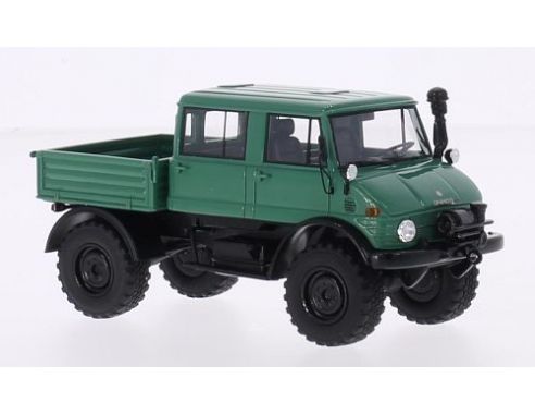 Neo Scale Models NEO46290 MERCEDES UNIMOG U416 DOUBLE CABIN GREEN 1:43 Modellino
