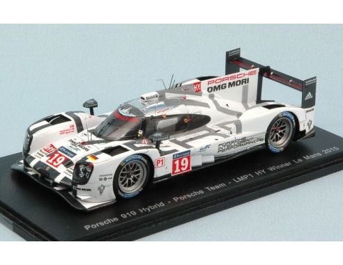 Spark Model S43LM15 PORSCHE 919 N.19 WINNER LM 2015 HULKENBERG-BAMBER-TANDY REWORKED 1:43 Modellino