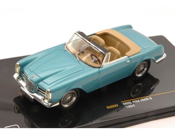 Ixo model CLC247 FACEL VEGA  FACEL 6 1964 METALLIC BLUE 1:43 Modellino