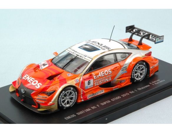 Ebbro EB45267 LEXUS RC F N.6 9th 300 KM OKAYAMA 2015 K.OSHIMA-Y.KUNIMOTO 1:43 Modellino