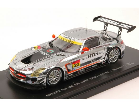 Ebbro EB45286 MERCEDES SLS N.22 SUPER GT300 OKAYAMA 2015 H.WADA-M.JYONAI 1:43 Modellino