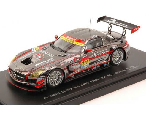 Ebbro EB45289 MERCEDES SLS N.111 SUPER GT 300 OKAYAMA 2015 M.UEDA-K.TSURUTA 1:43 Modellino