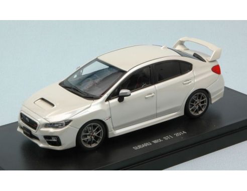 Ebbro EB45309 SUBARU WRX STI 2014 WHITE 1:43 Modellino