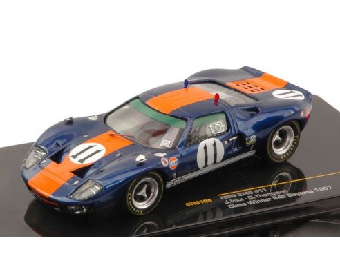 Ixo model GTM104 FORD GT40 N.11 CLASS WINNER DAYTONA 1967 J.ICKX-D.THOMPSON 1:43 Modellino