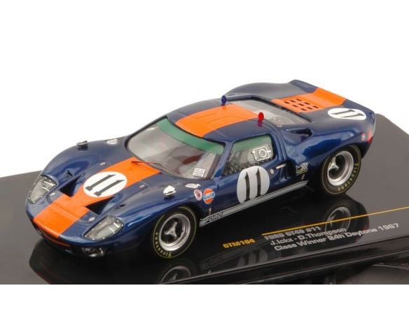 Ixo model GTM104 FORD GT40 N.11 CLASS WINNER DAYTONA 1967 J.ICKX-D.THOMPSON 1:43 Modellino