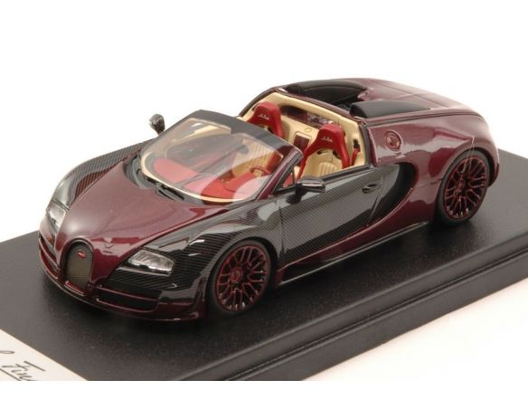 Looksmart LS396LF BUGATTI VEYRON GRAN SPORT LA FINALE 2015 AMARANT/BLACK 1:43 Modellino
