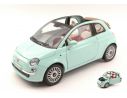 Motormax MTM79164GN FIAT NUOVA 500 CABRIO 2007 GREEN-AQUAMARINE 1:18 Modellino
